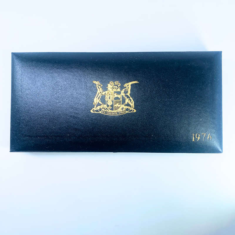 1976 South Africa Proof Coin Set in original mint box **Mintage ONLY 7000**