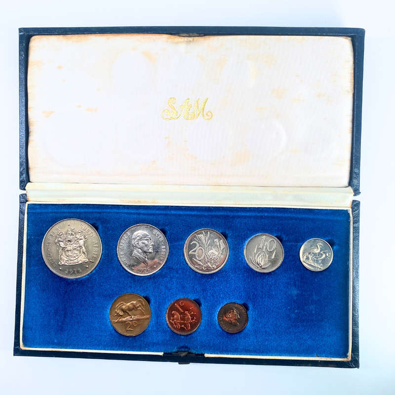 1976 South Africa Proof Coin Set in original mint box **Mintage ONLY 7000**