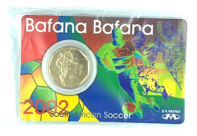 2002 Bafana Bafana Soccer 50 cent, sealed