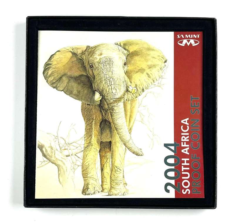 2004 South Africa Proof Coin Set **Mintage ONLY 1935**