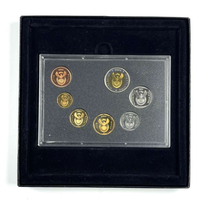 2004 South Africa Proof Coin Set **Mintage ONLY 1935**