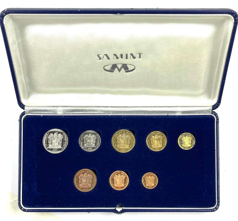 1993 South Africa Proof Coin Set **Mintage ONLY 7790**