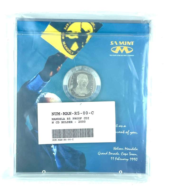 2000 Commemorative Mandela R5 in CD (Still Sealed) Herns value R1200