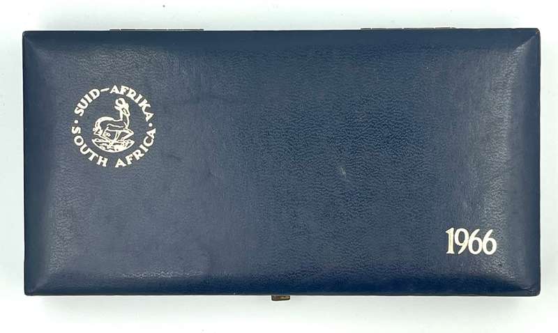 1966 South Africa Proof Coin Set in original mint box **Mintage ONLY 15000**