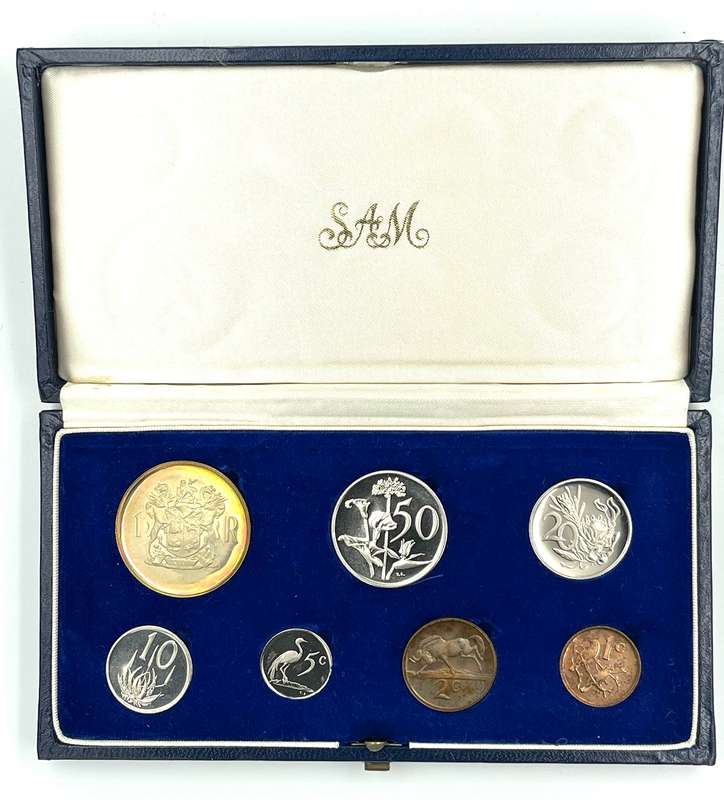 1969 South Africa Proof Coin Set in original mint box **Mintage ONLY 5000*