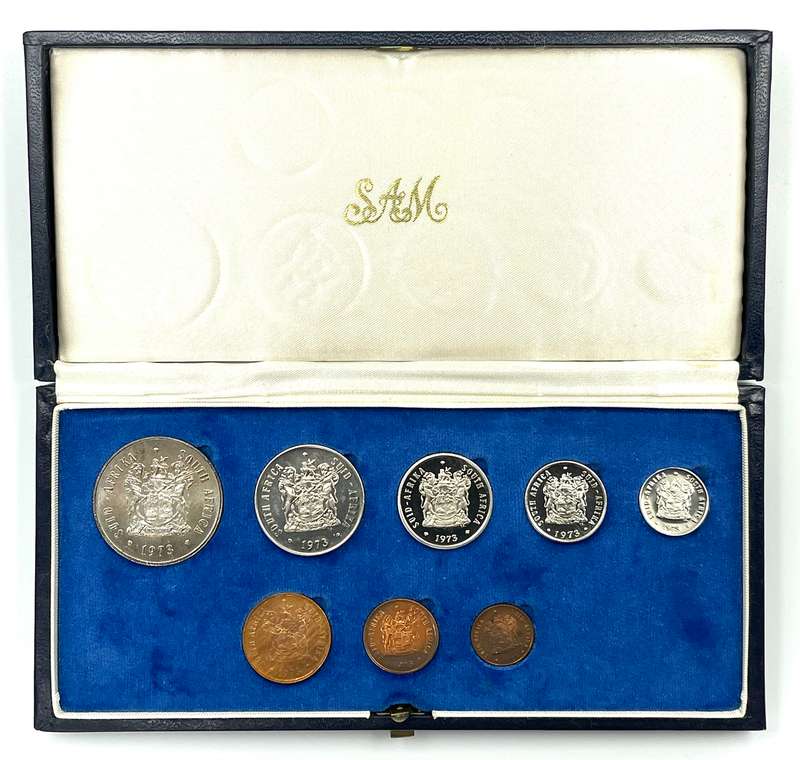 1973 South Africa Proof Coin Set in original mint box **Mintage ONLY 4000*