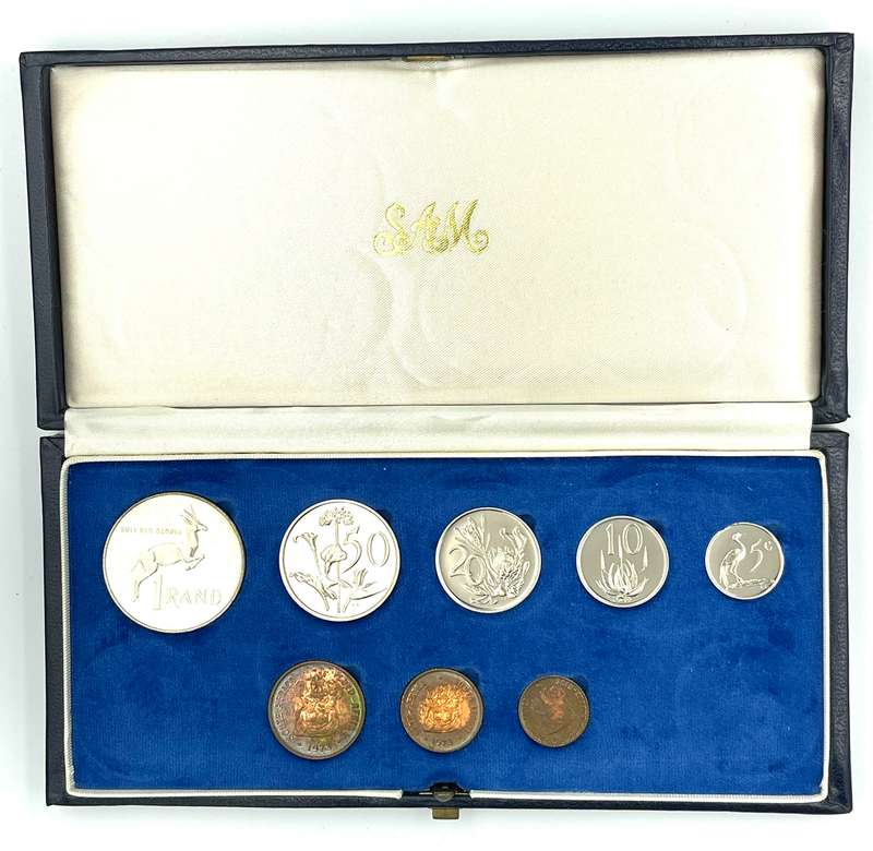 1973 South Africa Proof Coin Set in original mint box **Mintage ONLY 4000*