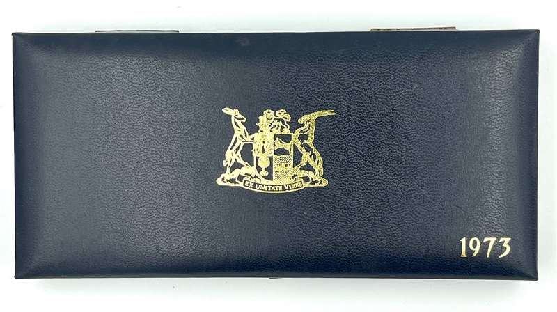 1973 South Africa Proof Coin Set in original mint box **Mintage ONLY 4000*