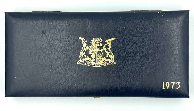1973 South Africa Proof Coin Set in original mint box **Mintage ONLY 4000*
