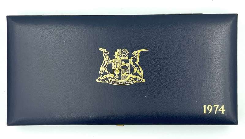 1974 South Africa Proof Coin Set in original mint box **Mintage ONLY 4000**