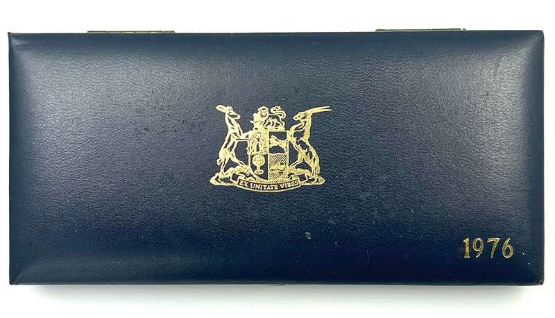 1976 South Africa Proof Coin Set in original mint box **Mintage ONLY 7000**