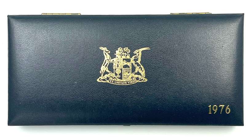 1976 South Africa Proof Coin Set in original mint box **Mintage ONLY 7000**