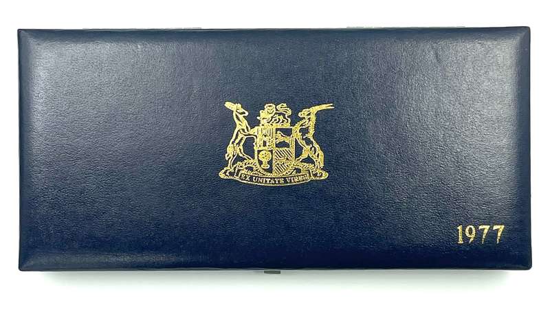 1977 South Africa Proof Coin Set in original mint box **Mintage ONLY 7000**
