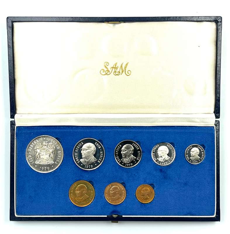 1979 South Africa Proof Coin Set in original mint box **Mintage ONLY 5000**