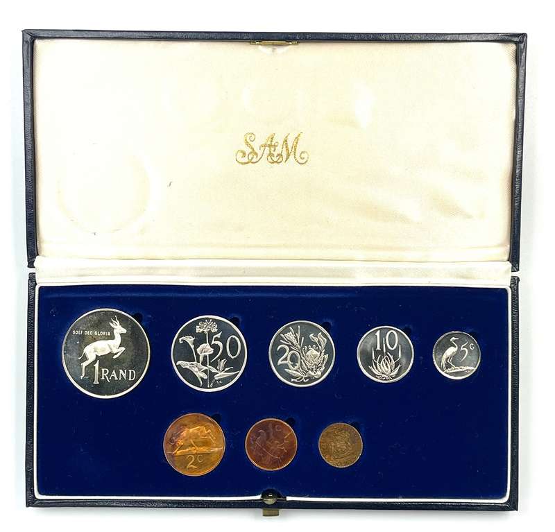 1981 South Africa Proof Coin Set in original mint box **Mintage ONLY 4000**