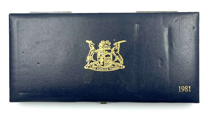 1981 South Africa Proof Coin Set in original mint box **Mintage ONLY 4000**