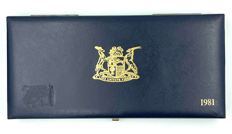 1981 South Africa Proof Coin Set in original mint box **Mintage ONLY 4000**
