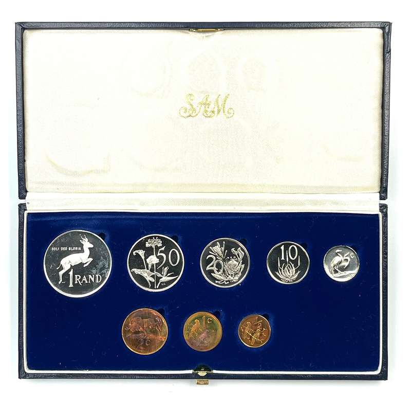 1983 South Africa Proof Coin Set in original mint box **Mintage ONLY 6835**