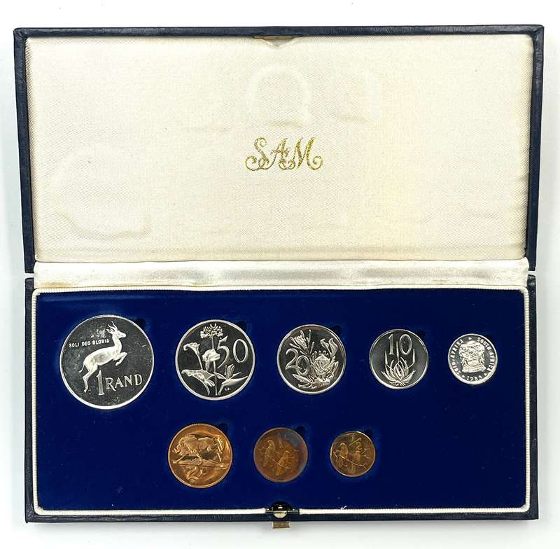 1983 South Africa Proof Coin Set in original mint box **Mintage ONLY 6835**