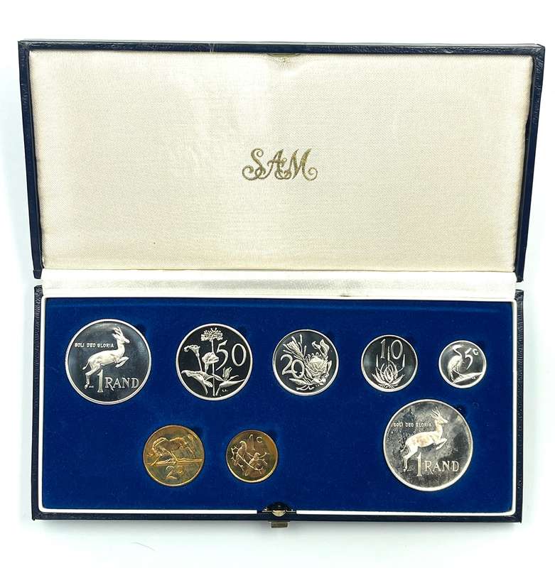 1989 South Africa Proof Coin Set in original mint box **Mintage ONLY 9571**