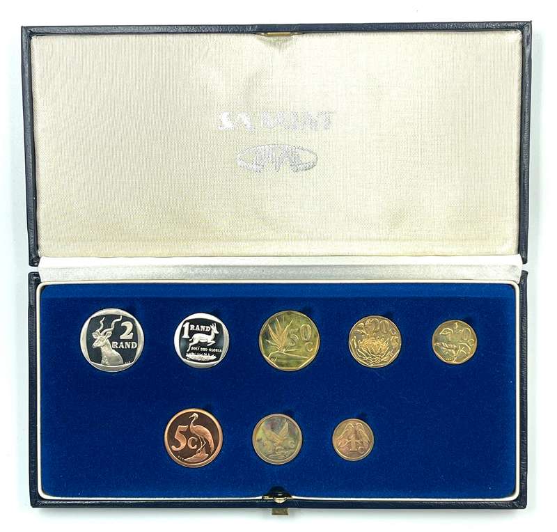 1991 South Africa Proof Coin Set in original mint box **Mintage ONLY 11800**