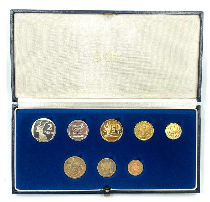 1991 South Africa Proof Coin Set in original mint box **Mintage ONLY 11800**