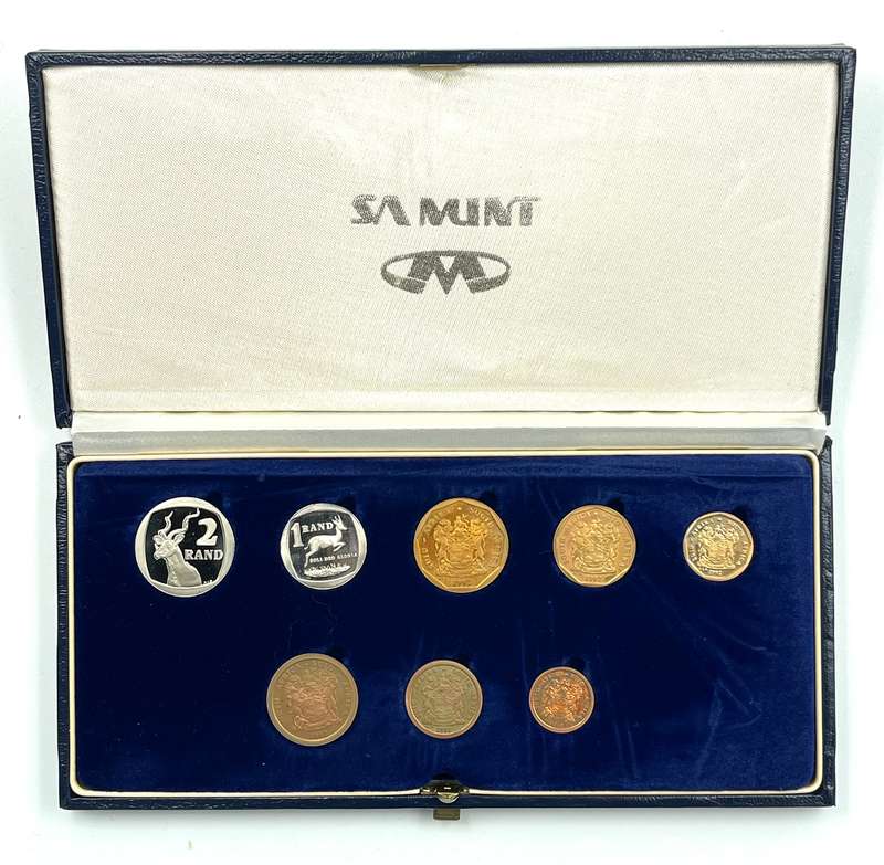 1992 South Africa Proof Coin Set in original mint box **Mintage ONLY 10263**