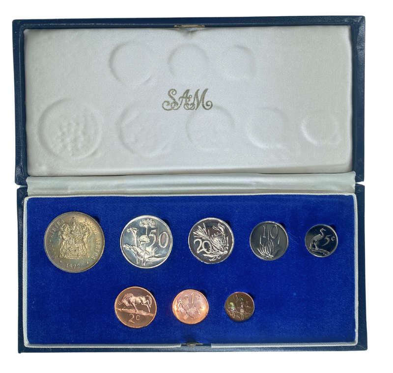 1972 South Africa Proof Coin Set in original mint box **Mintage ONLY 4000**