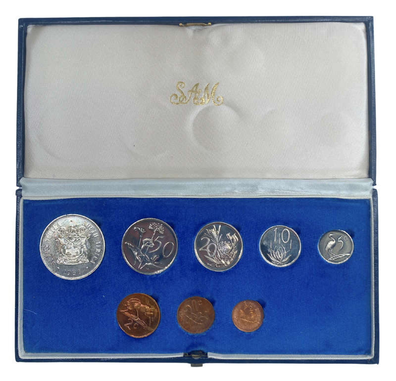 1980 South Africa Proof Coin Set in original mint box **Mintage ONLY 5000**