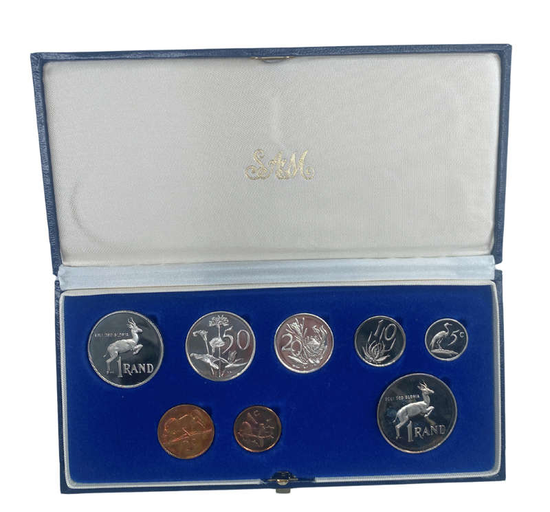 1987 South Africa Proof Coin Set in original mint box **Mintage ONLY 6781**