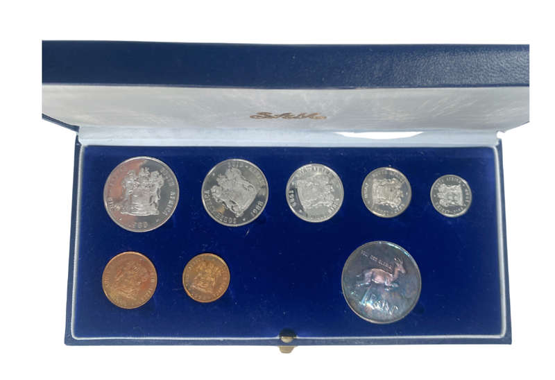 1988 South Africa Proof Coin Set in original mint box **Mintage ONLY 7250**