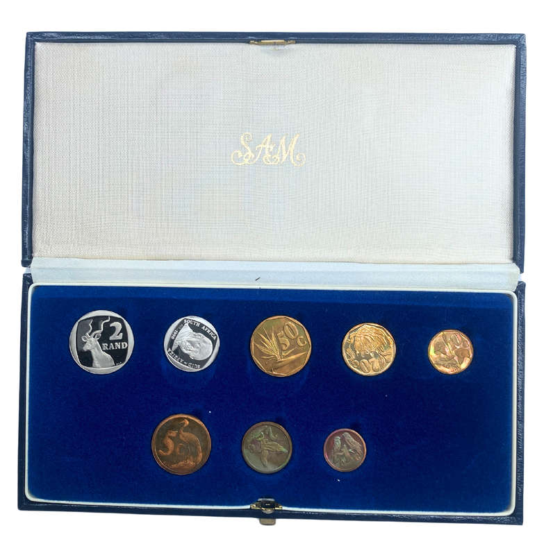 1990 South Africa Proof Coin Set in original mint box **Mintage ONLY 10239**