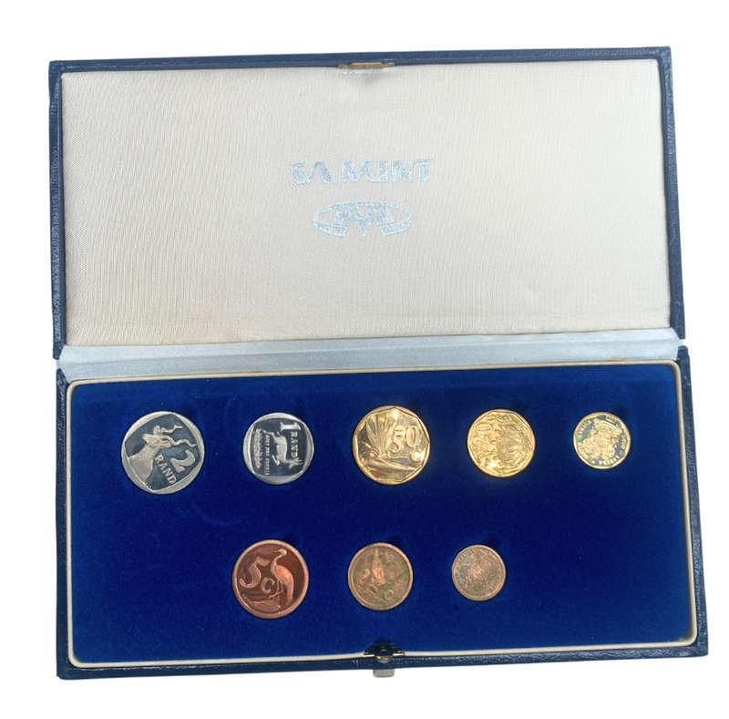 1991 South Africa Proof Coin Set in original mint box **Mintage ONLY 11800**