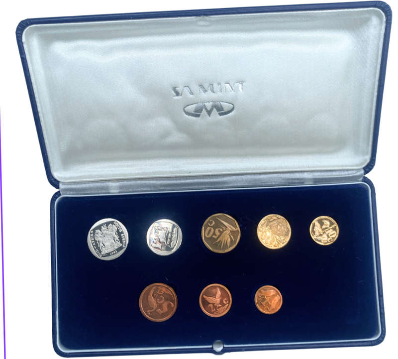 1993 South Africa Proof Coin Set in original mint box **Mintage ONLY 7790**