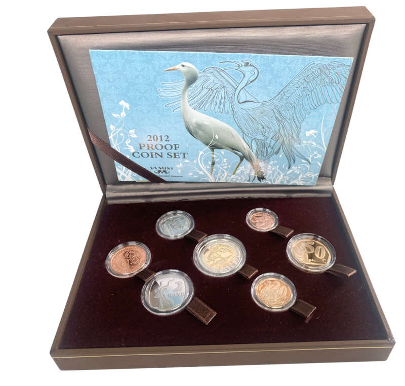 2012 South Africa Proof Coin Set in original mint box **Mintage ONLY 1366**