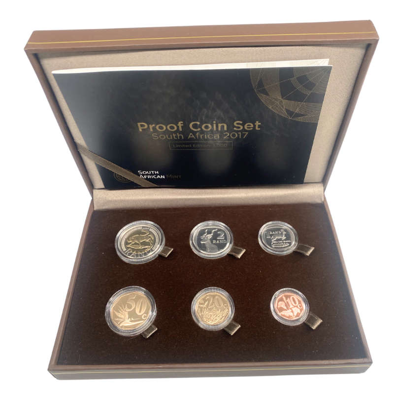 2017 South Africa Proof Coin Set in original mint box **Mintage ONLY 469**