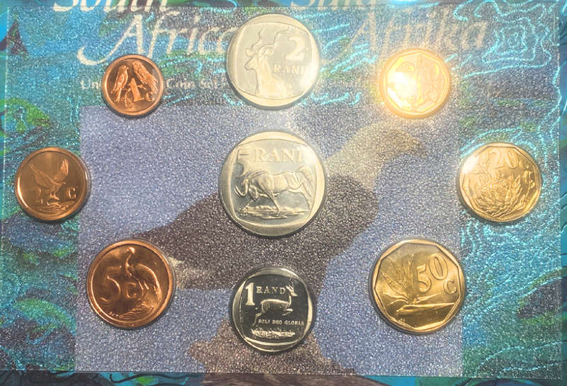 1995 South Africa (B-UNC) Brilliant Uncirculated Mint Set * **Mintage ONLY 4,956*
