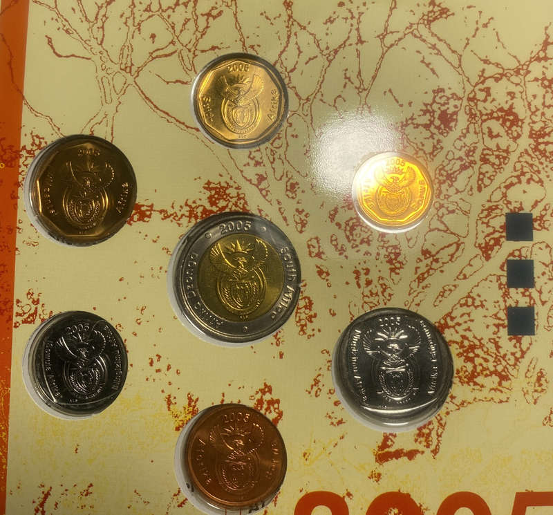 2005 South Africa (UNC) Uncirculated Mint Set * **Mintage ONLY 1,870**