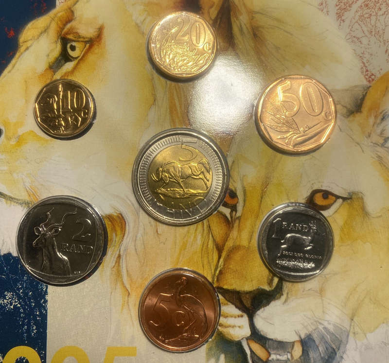 2005 South Africa (UNC) Uncirculated Mint Set * **Mintage ONLY 1,870**