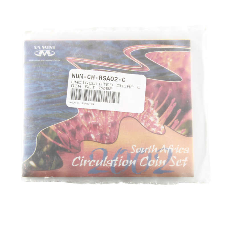 2002 South Africa Mint pack Circulation coin set (Mintage ONLY 1640) **STILL SEALED***