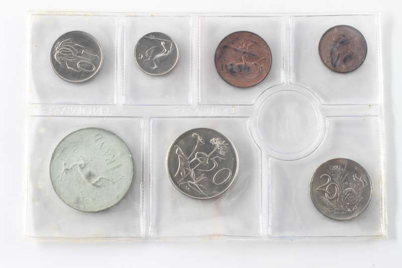 1968 English South Africa (UNC) Uncirculated Mint Pack Set (Silver R1) * **Mintage ONLY 20,000**