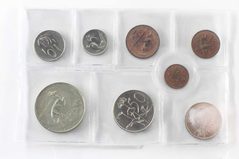 1970 South Africa (UNC) Uncirculated Mint Pack Set (Silver R1)* **Mintage ONLY 20,000**