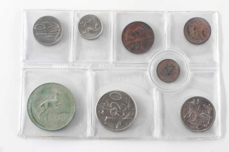 1971 South Africa Uncirculated Mint Pack Set (Silver R1)- Limited mintage 20,000