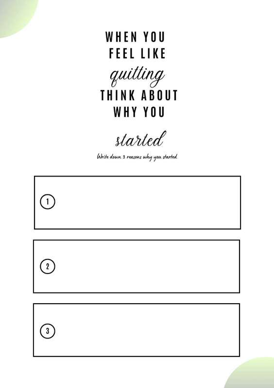 12 week weightloss planner