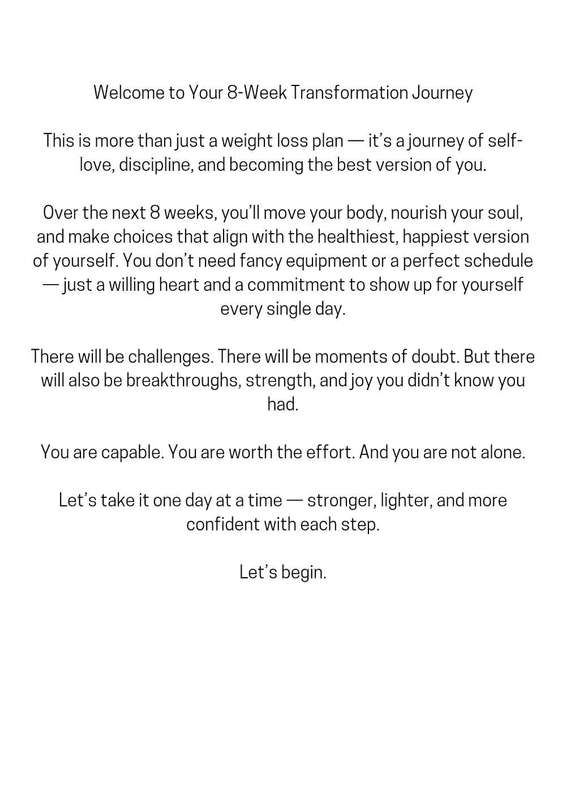 8 Week weighloss Tracker