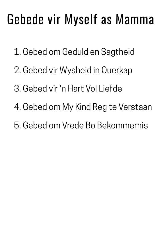 Die Biddende krag van n mamma
