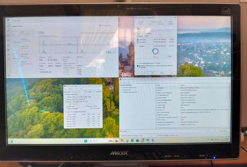 Mecer 8th gen Core i3 3.6Ghz 24" All in one PC