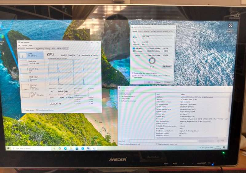 Mecer All in One 24" Core i3 3.70Ghz PC