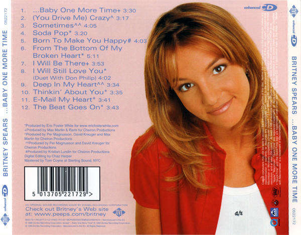 Britney Spears - Baby One More Time (Music CD)