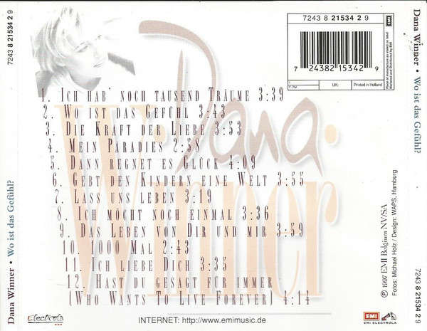 Dana Winner - Wo Ist das Gefuhl? (Music CD)